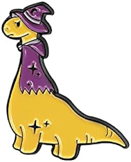 Pin de esmalte de dinosaurio de dibujos animados