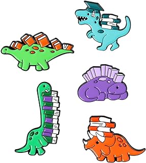 5 unidades de broche de dibujos animados Pin dinosaurio