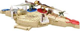 Jurassic World HBT63 - Mini Juego de Arena de Combate y Juego con 6 Minifiguras de Dinosaurio, 2 lanzadores de Discos, Zona de Juego de Varios Niveles, Juguetes de Dinosaurios a Partir de 4 años