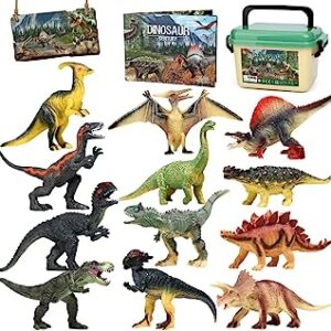 Dinosaurio de Juguete,12 Educativas Figuras de Dinosaurio Realistas