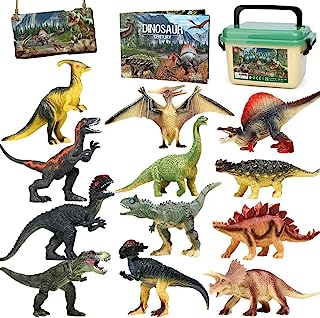 Dinosaurio de Juguete,12 Educativas Figuras de Dinosaurio Realistas