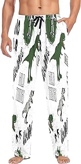 pantalón de lino con dinosaurios