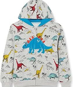 chaqueta con capucha de dinosaurios