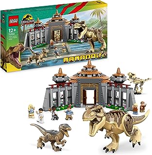 juguetes LEGO Jurasic park t-rex y velicirraptor