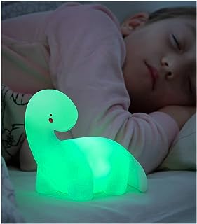 luz LED de noche infantil con forma de dinosaurio