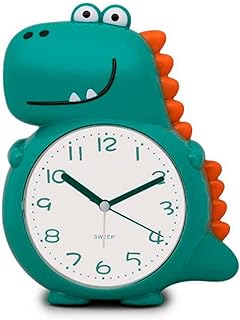 reloj de mesa de noche analogico con forma de dinosaurio gracioso
