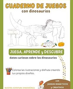 cuaderno de juegos de dinosaurios