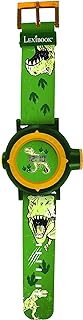 reloj digital de muñeca proyector de color verde con estampado de t-rex