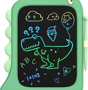 Tableta pizarra de escritura infantil LCD con forma de dinosaurio