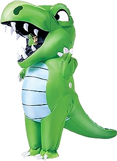 Disfraz inflable de dinosaurio de cuerpo completo, disfraz de Halloween de lujo