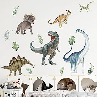 Coleccion de dinosaurios en vinilos de pared