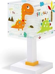 lampara de escritorio infantil con dinosaurios de dibujos