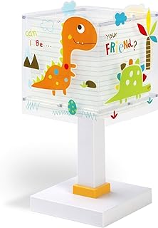 lampara de escritorio infantil con dinosaurios de dibujos