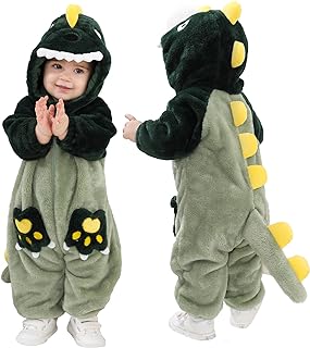 Disfraz Unisex de Dinosaurio para Bebé, con Capucha para Niño Pequeño