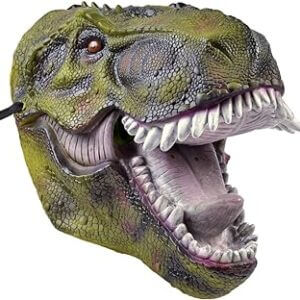 Mascara feroz de dinosaurio para halloween o carnaval