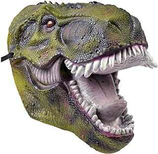 Mascara feroz de dinosaurio para halloween o carnaval