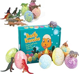 caja set de huevos de dinosaurios sorpresa para el baño