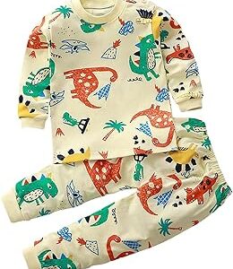 Conjunto de camisa y pantalones con dinosaurios infantiles