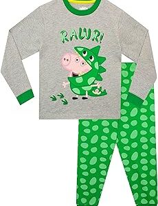 Peppa Pig Pijamas de Manga larga para niños George Pig