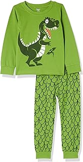 Pijama largo verde de dinosaurio loco