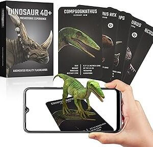 tarjetas de realidad aumentada de dinosaurios