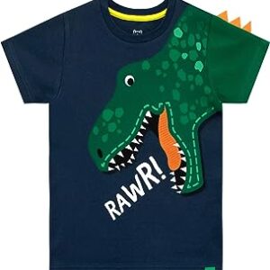 Camiseta infantil de dinosaurio rugiendo