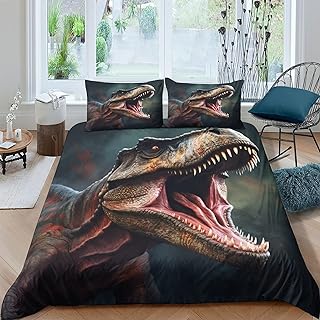 Set de cama de dinosaurio realista