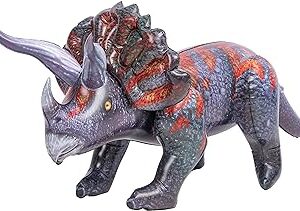 Triceratops inflable para decoracion de fiesta de piscina jardin patio