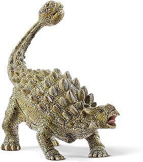 Figura realista de ankylosaurus pose amenazante