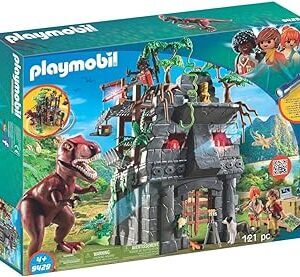 juguetes de dinosaurios playmobil t-rex y edificio azteca