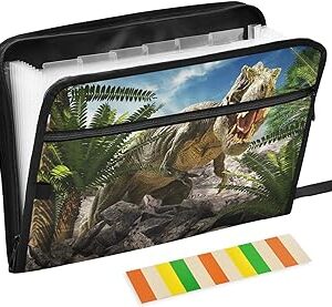 carpeta archivadora con dinosaurio tyrannosaurus rex realista
